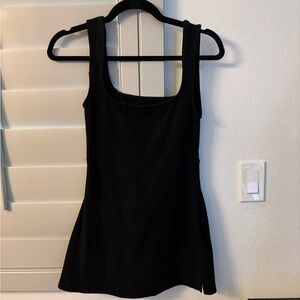 Black Women's FREE PEOPLE onesie skort